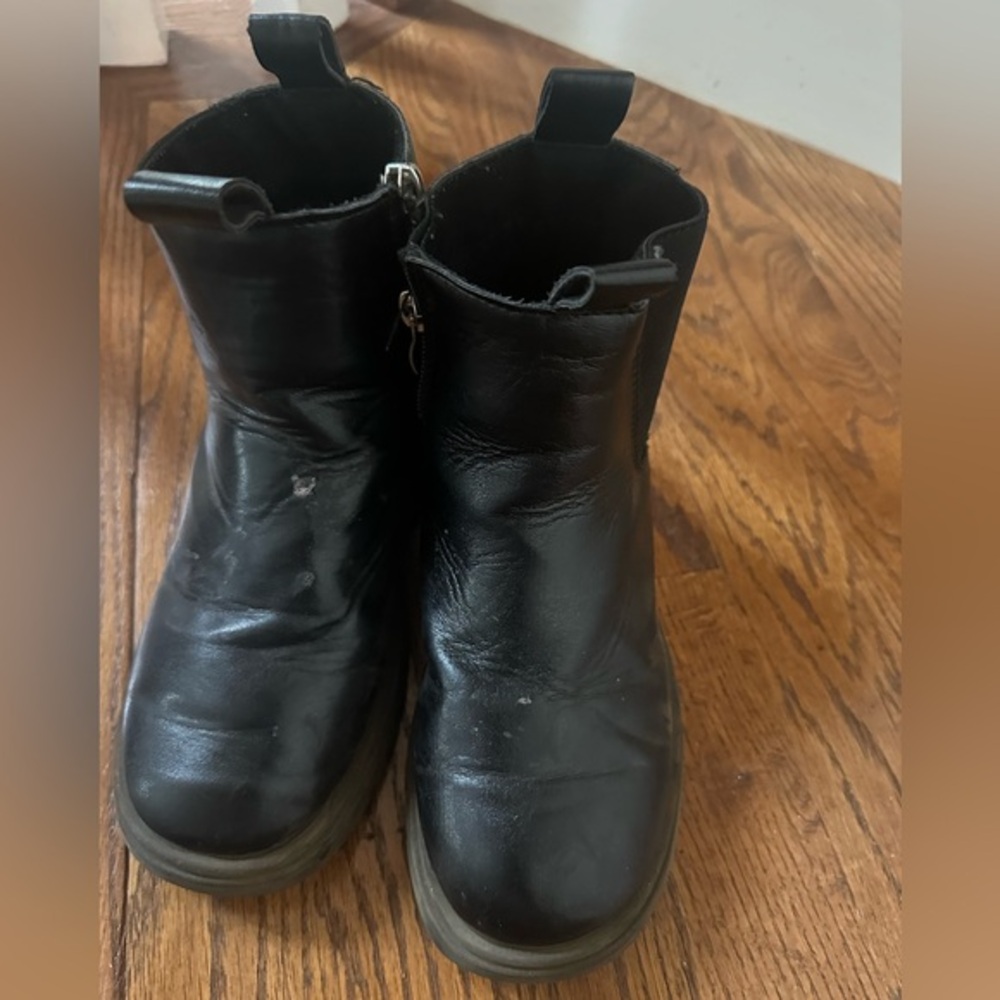 Kids Black Boots